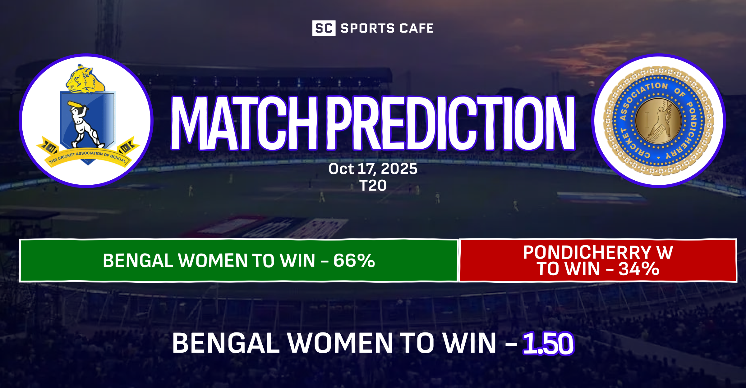 Bengal Women vs Pondicherry Women